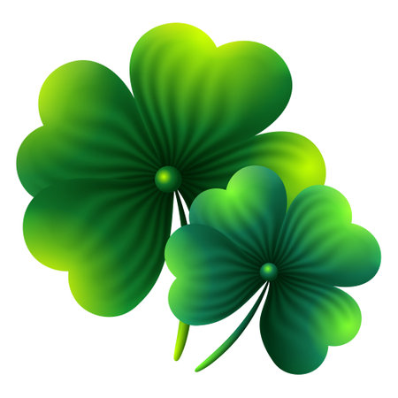 Clover leaves, St. patricks syimbol or element designのイラスト素材