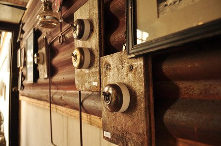 Old Vintage bakelite light switch