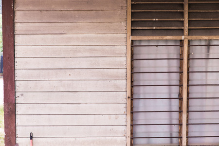 Wooden house texture and window