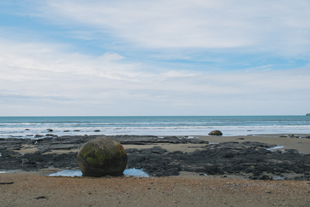 Moeraki Boulders Beachの写真素材