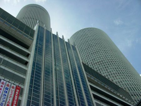 Twin Towers of Nagoya station in Aichi Prefecture, Japan.の写真素材