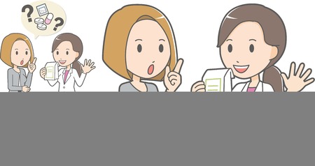 Female and business womanのイラスト素材