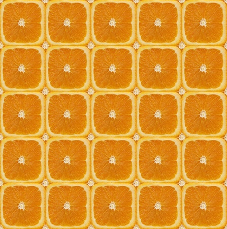 Square sliced oranges backgraundの写真素材