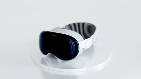 Apple Vision Pro High-tech Futuristic technology VR Glasses -Virtual reality device, 360 VR modern....