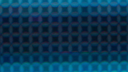 Macro View of a Digital LED Panel with RGB Pixel Grid