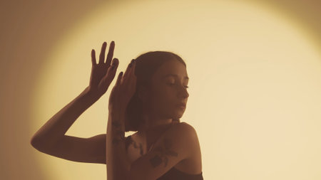 Spotlight Sync: Captivating Hip-Hop Dance Movesの写真素材