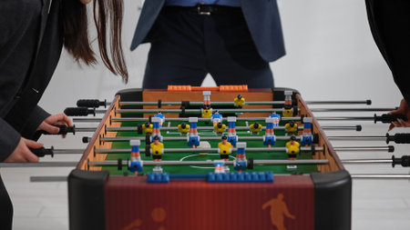 Engaging Office Break with a Competitive Foosball Game