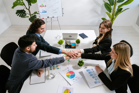 Business Team Agreement and Collaborationの写真素材