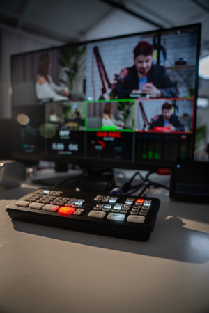 Professional Video Editing in a Modern Studio Environment