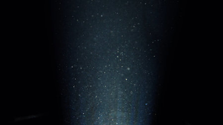 Underwater Depth with Floating Particlesの写真素材