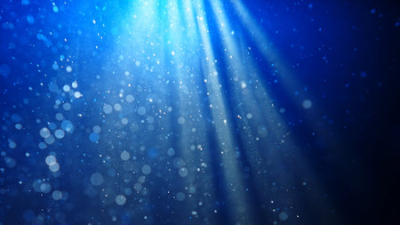 Underwater Depth with Floating Particles