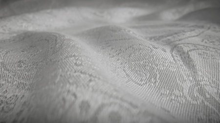 The Subtle Elegance of White Fabric Textureの写真素材