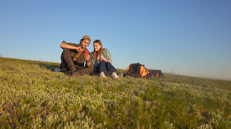 Two Friends Exploring the Outdoors