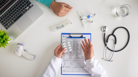 Healthcare Professional Discussing Treatment Options with Patient at Desk