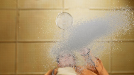 White Powder Below the Glass Table