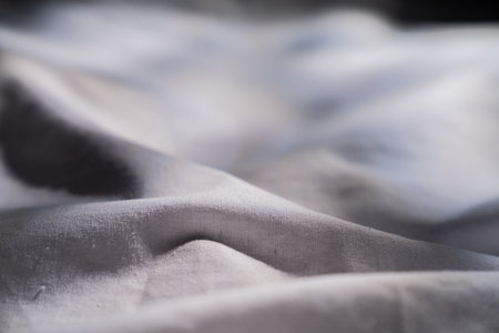 Abstract Light and Shadow Patterns on Fabric Surfaceの写真素材