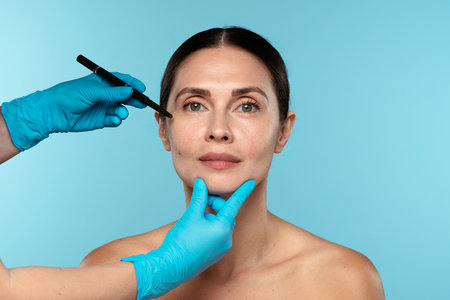 Professional Cosmetic Procedure for Facial Enhancement in Clinic Setting