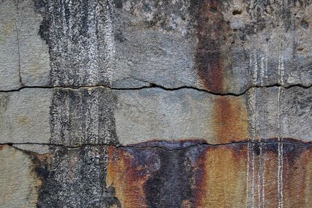 The surface of the bridge cement dock surfaceの写真素材