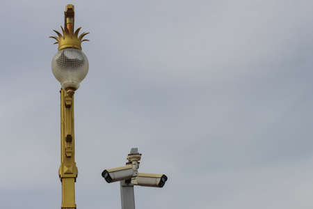 There is electricity and CCTV. Help people feel more secureの写真素材
