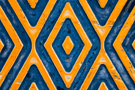 Background of rubber plate in orange color