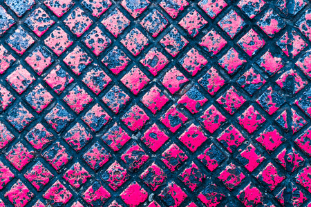 Background of metal plate in pink colorの写真素材