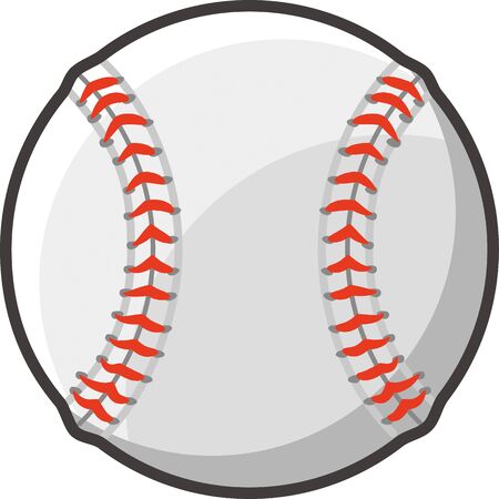 Baseball Rigid Ball Illustrationのイラスト素材
