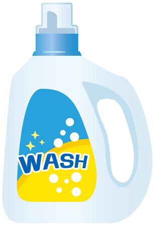 Image illustration of laundry detergent (liquid)のイラスト素材