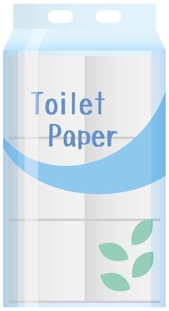 Image illustration of toilet paper (12 rolls)のイラスト素材