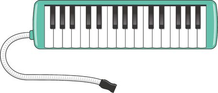 Image illustration of keyboard harmonicaのイラスト素材