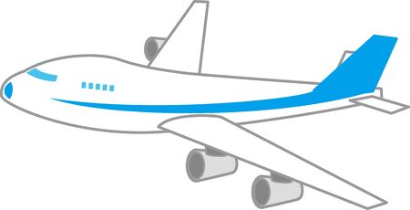 Image illustration of a jet planeのイラスト素材