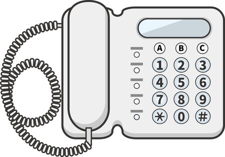 Image illustration of a business phoneのイラスト素材