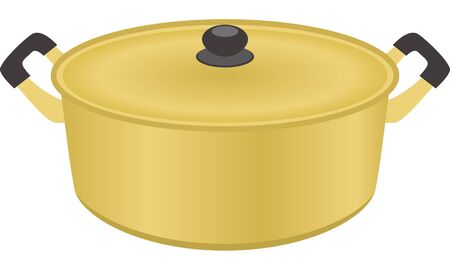 Image illustration of pearl metal potのイラスト素材