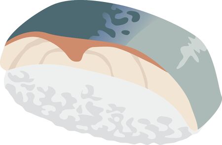 Sushi. Image illustration of Sabaのイラスト素材