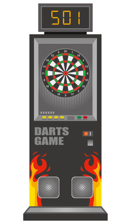 Image illustration of dart machineのイラスト素材