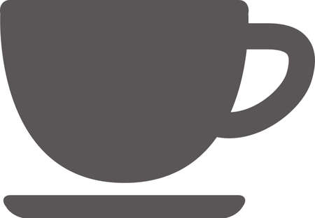 Simple icon of coffee shop (black)のイラスト素材