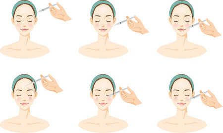 Beauty Injection Image Illustration Setのイラスト素材