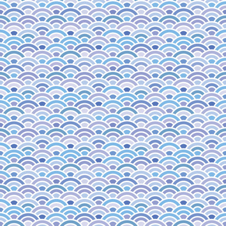 Seamless blue ocean wave designのイラスト素材