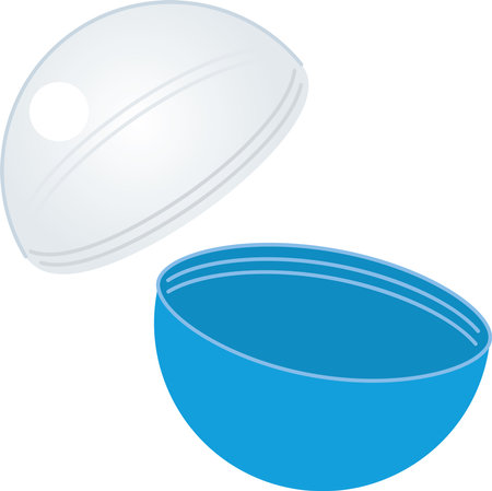 Image illustration of opening a capsule toy capsuleのイラスト素材