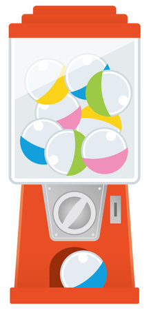 Image illustration of the capsule toy bodyのイラスト素材
