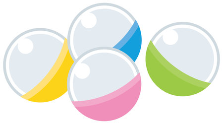 Capsule toy capsule image illustrationのイラスト素材