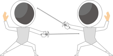 Image illustration of fencingのイラスト素材