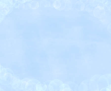 hand drawn blue and white bubbles abstract watercolor backgroundの写真素材