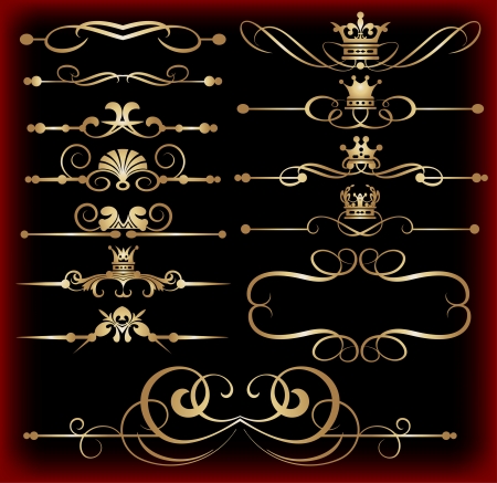 Decorative elements  Vector image  Vintage のイラスト素材