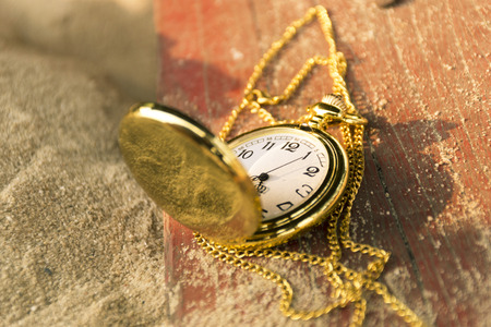 Deadline concept pocket watch background