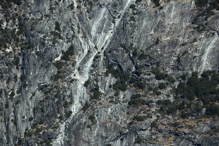 View of the rocks covered with green trees.の写真素材