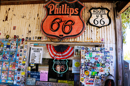 Hackberry General Store is a popular museum of old Route 66のeditorial素材