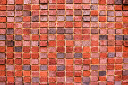 Background of red brick wall pattern texture. Great for graffiti inscriptions