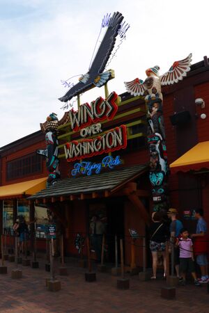 Seattle, USA, August 30, 2018 Wings Over Washington Amusement Park in Seattleのeditorial素材