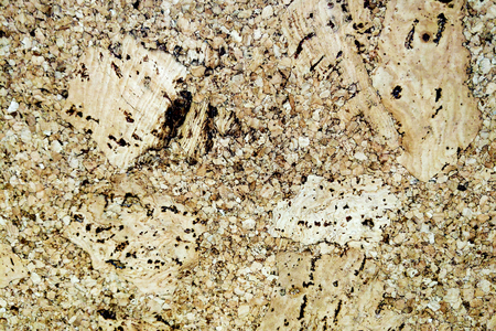 Texture cork board for notes, top view, backgroundの写真素材