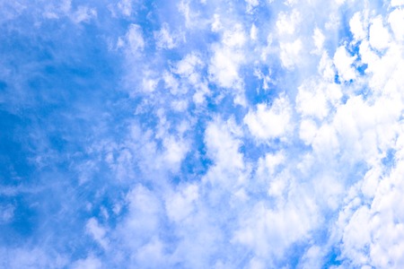 Background of beautiful blue sky with white clouds
